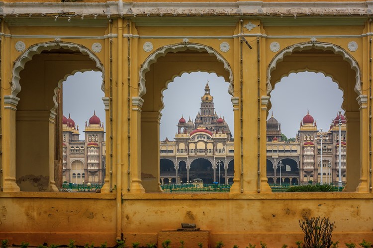 Paleis van Mysore, Karnataka, India